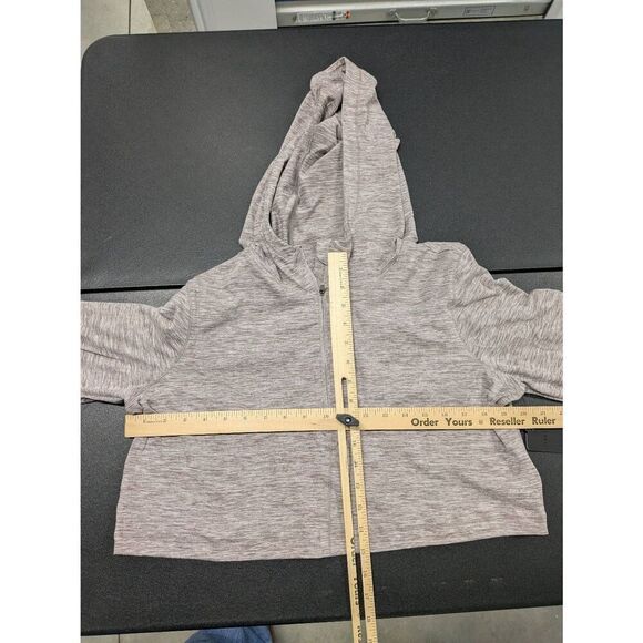 NWT 90 degree by Reflex Mocha Cropped Lightweight Hoodie XL - Picture 5 of 5